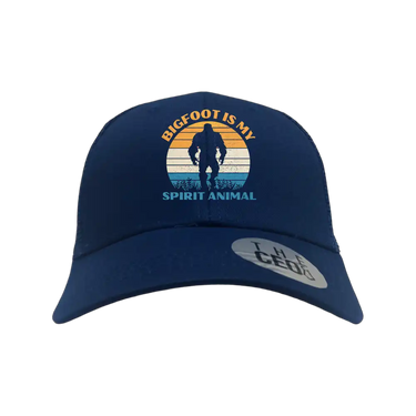 Bigfoot Is My Spirit Animal Embroidered Trucker Hat